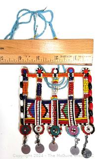 African Masai Tribal Beaded Necklace Kenya