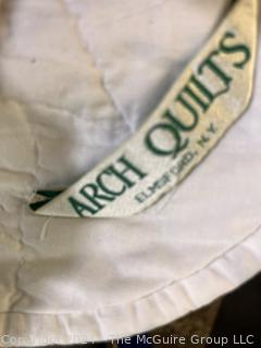 Hand Stitched Double Wedding Ring Quilt Made by Arch Quilts.