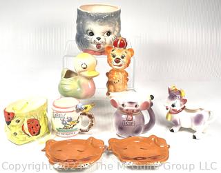 Group of Whimsical Porcelain Kitchenware