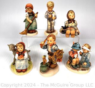 Six (6) Porcelain Hummel Figurines by Goebel Germany