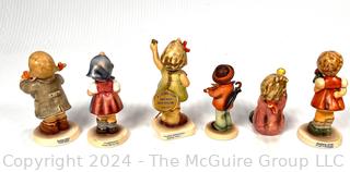 Six (6) Porcelain Hummel Figurines by Goebel Germany