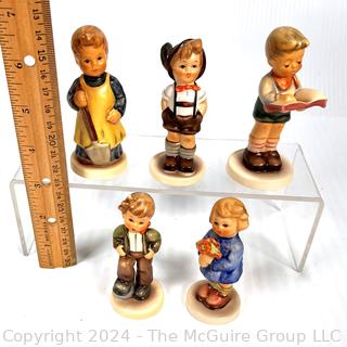 Five (5) Porcelain Hummel Figurines by Goebel Germany