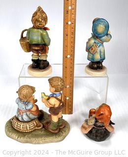 Four (4) Porcelain Hummel Figurines by Goebel Germany