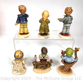 Six (6) Porcelain Hummel Figurines by Goebel Germany