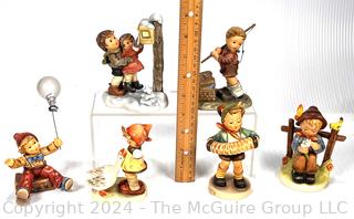 Six (6) Porcelain Hummel Figurines by Goebel Germany