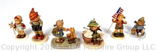 Six (6) Porcelain Hummel Figurines by Goebel Germany