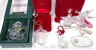 Waterford Crystal Christmas Ornaments with Boxes