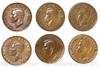 Canadian One Cent Collection Book 1920 Coins- . See all the photos in the gallery for more detail