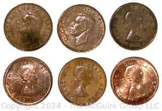 Canadian One Cent Collection Book 1920 Coins- . See all the photos in the gallery for more detail