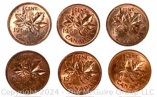 Canadian One Cent Collection Book 1920 Coins- . See all the photos in the gallery for more detail