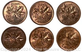 Canadian One Cent Collection Book 1920 Coins- . See all the photos in the gallery for more detail