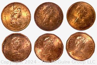 Canadian One Cent Collection Book 1920 Coins- . See all the photos in the gallery for more detail