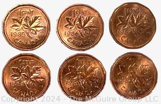 Canadian One Cent Collection Book 1920 Coins- . See all the photos in the gallery for more detail