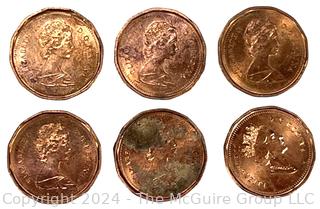 Canadian One Cent Collection Book 1920 Coins- . See all the photos in the gallery for more detail