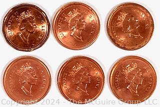 Canadian One Cent Collection Book 1920 Coins- . See all the photos in the gallery for more detail