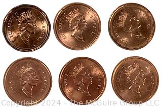 Canadian One Cent Collection Book 1920 Coins- . See all the photos in the gallery for more detail