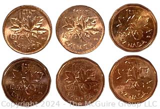 Canadian One Cent Collection Book 1920 Coins- . See all the photos in the gallery for more detail