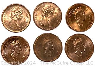 Canadian One Cent Collection Book 1920 Coins- . See all the photos in the gallery for more detail