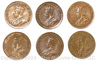 Canadian One Cent Collection Book 1920 Coins- . See all the photos in the gallery for more detail