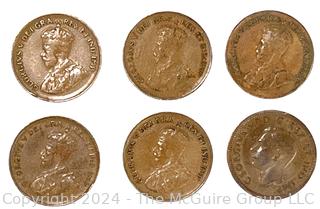 Canadian One Cent Collection Book 1920 Coins- . See all the photos in the gallery for more detail