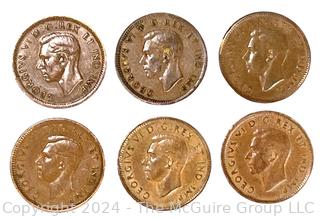 Canadian One Cent Collection Book 1920 Coins- . See all the photos in the gallery for more detail