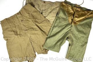 WWII Army Combat Medic Long-Johns and Boxer Shorts Briefs Made by the Kite Kraft Corp and Standard Knitting Mills. (was 0025NC)