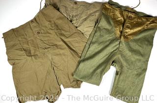 WWII Army Combat Medic Long-Johns and Boxer Shorts Briefs Made by the Kite Kraft Corp and Standard Knitting Mills. (was 0025NC)