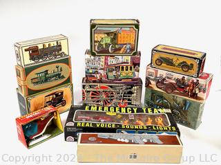 Avon Cologne Vehicle Bottles in Boxes and other Die Cast Vehicles