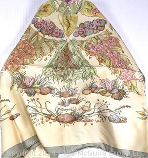 New Hermes Pythagore Silk Scarf.  36" square.