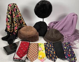 Men's and Women's Accessories Including Hats, Shawls and Neck Ties by Henri Christiansen, Lily Pulitzer, Weitz and Polo