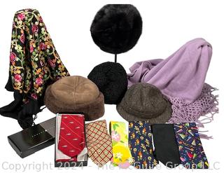 Men's and Women's Accessories Including Hats, Shawls and Neck Ties by Henri Christiansen, Lily Pulitzer, Weitz and Polo