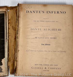 Large Scale Dante's Inferno New Edition Illustrated by Cassell Gustave Dore Circa 1880's 