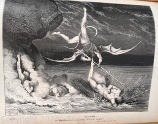 Large Scale Dante's Inferno New Edition Illustrated by Cassell Gustave Dore Circa 1880's 