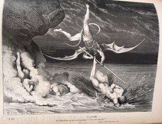 Large Scale Dante's Inferno New Edition Illustrated by Cassell Gustave Dore Circa 1880's 