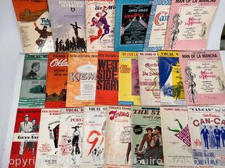 Large Collection of Sheet Music from Movies and Musicals