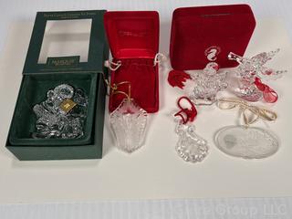 Waterford Crystal Christmas Ornaments with Boxes