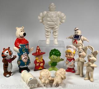 Promotional Brand Mascot Toys from Michelin Tires, Breakfast Cereals, Green Giant, Pillsbury, Icee, and Stay Puff Marshmallows 