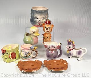 Group of Whimsical Porcelain Kitchenware