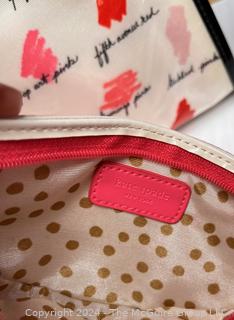 Two (2) Kate Spade Handbags Including Beaded Clementine Coin Purse and Shades of Pink Cosmetic Bag