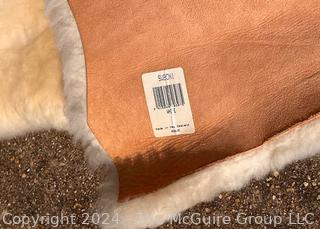 New Zealand Sheepskin Fleece Throw or Rug.  36" x 20"