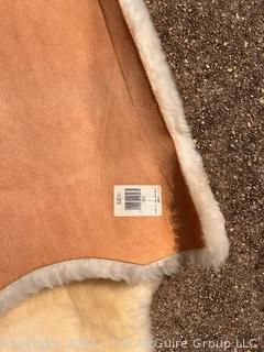 New Zealand Sheepskin Fleece Throw or Rug.  36" x 20"