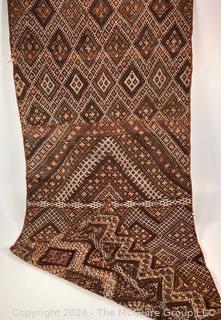 Turkish Kilim Rug in Browns. 28" x 65"