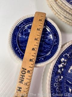 Set of Copeland Spode's Tower England Including Plates, Saucers, Bowls & Platter