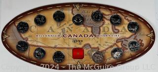 Canada 1999 Millennium 12 Coin Set Quarter 25 Cent Uncirculated