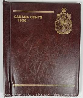 Canadian One Cent Collection Book 1920 Coins- . See all the photos in the gallery for more detail