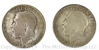 1921/23 George V Silver One Floren Silver Coins