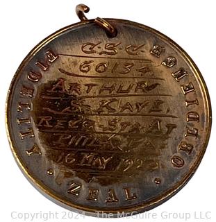 WWI USN Navy Good Conduct Medal GCM Award (named)