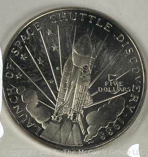 Space Shuttle Discovery Marshall Islands 1988 $5 Copper Nickel Coin