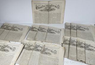 ~ 20 Issues of Chatauqua Farmer (NY) circa 1880