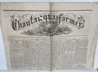 ~ 20 Issues of Chatauqua Farmer (NY) circa 1880